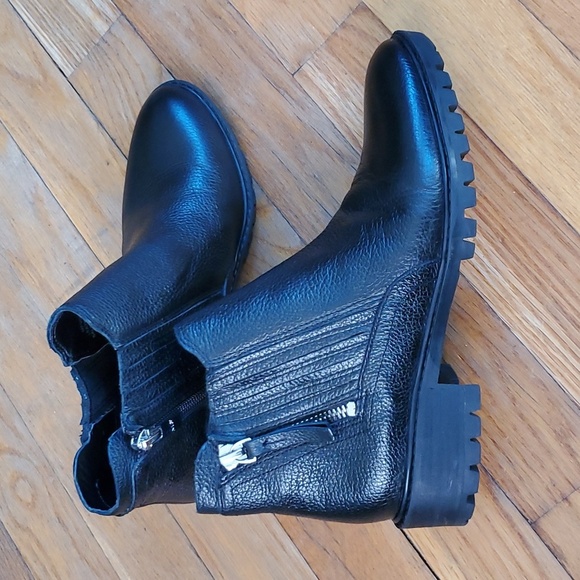 Marc Fisher black vortex biker boots size 5m - Picture 1 of 11